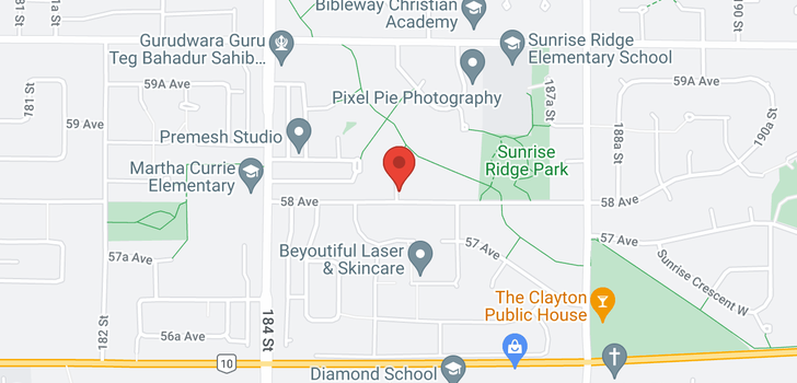 map of 5812 185A STREET